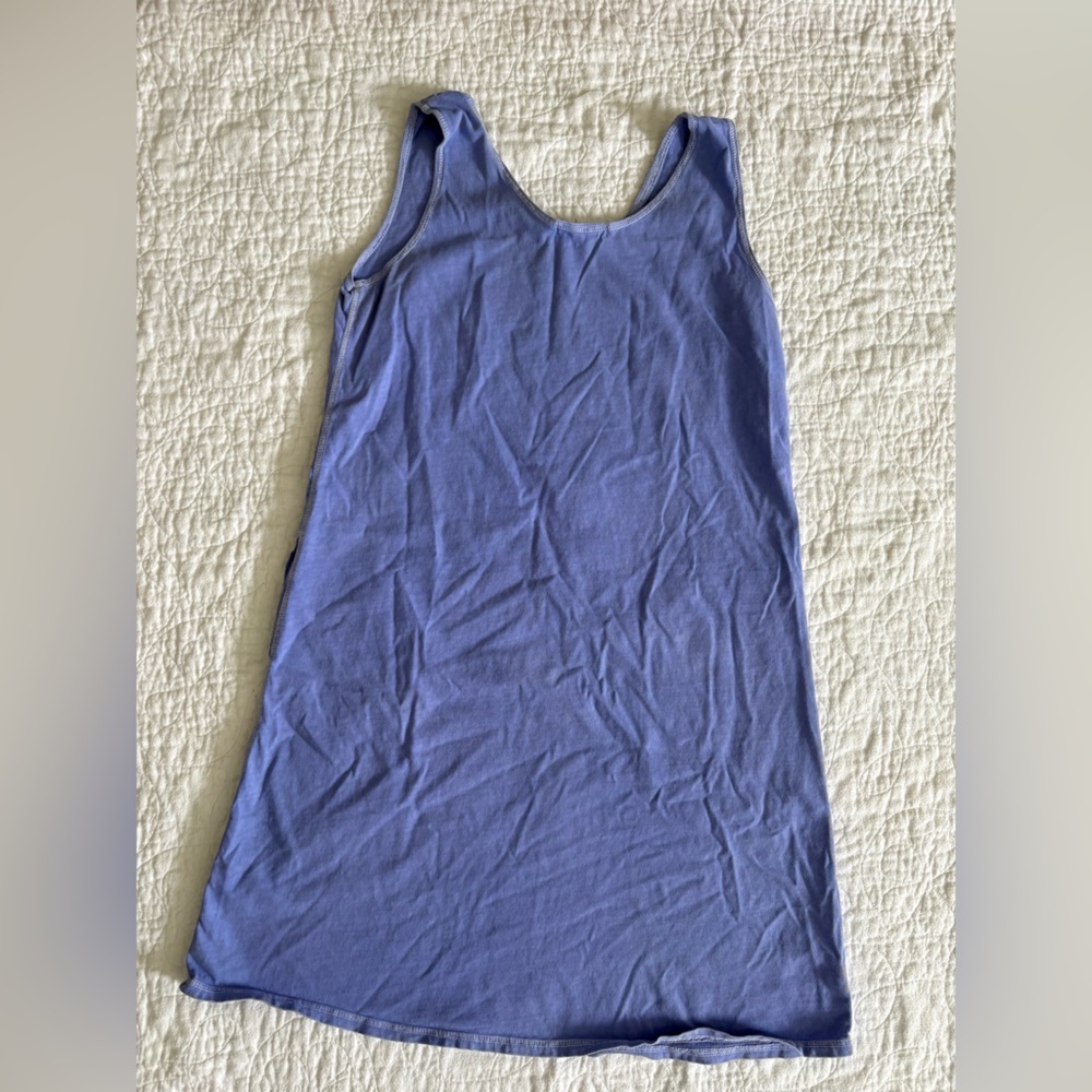 Fresh Produce Periwinkle Purple Seahorse Shift Dress Pockets Size Small - Picture 6 of 6
